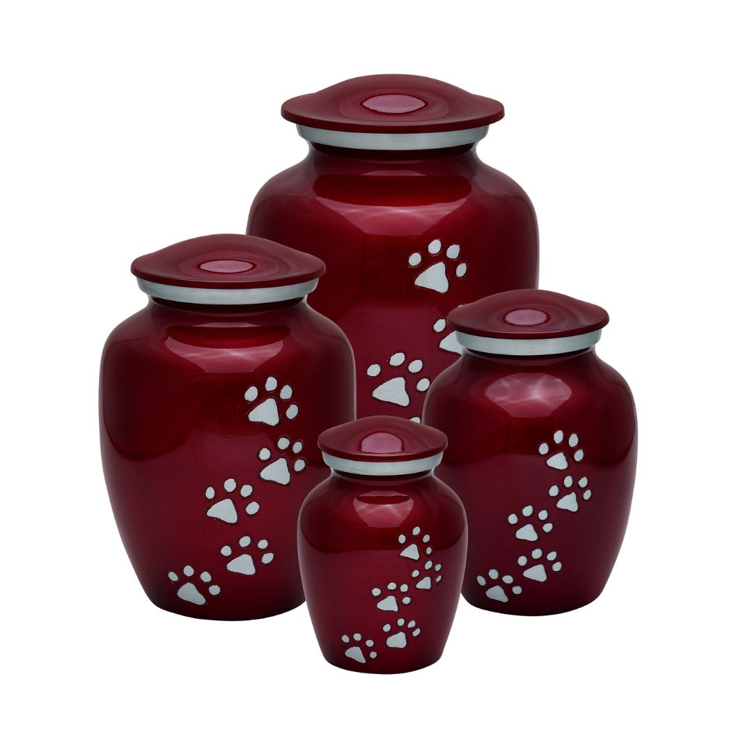 Red Classic Pet Urns – Model-3